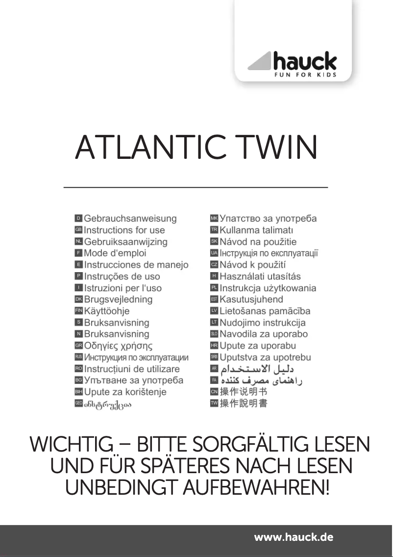Imagen de la primera página del manual del dispositivo Atlantic Twin