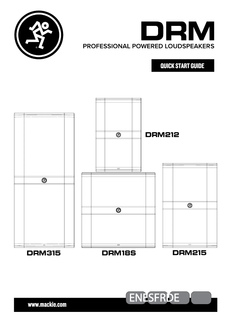 Página 1 del manual Guía de inicio rápido Mackie DRM 315-P