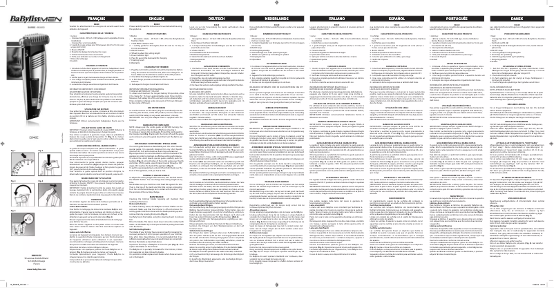 Página 1 del manual Manual de usuario BaByliss E846E