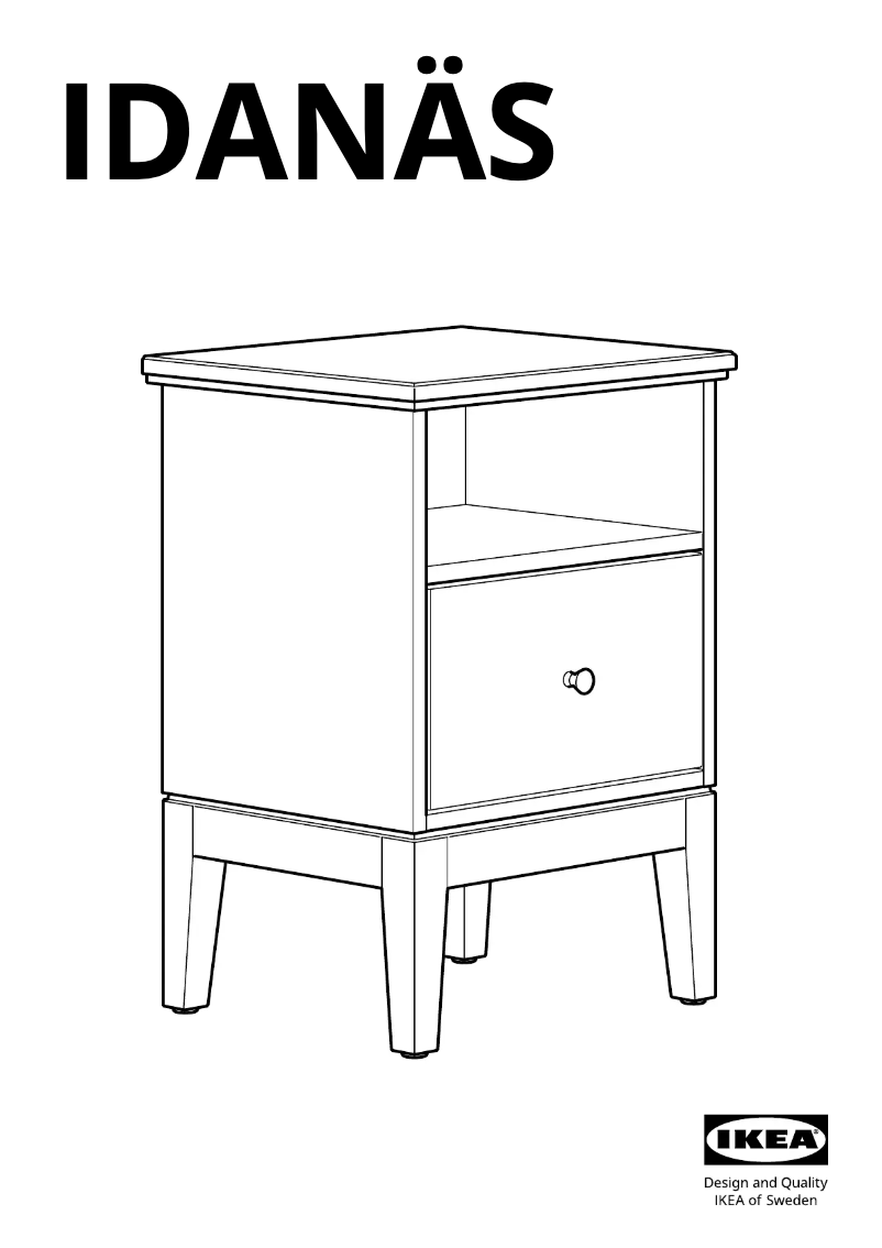 Página 1 del manual Manual de usuario Ikea IDANÄS 604.588.16