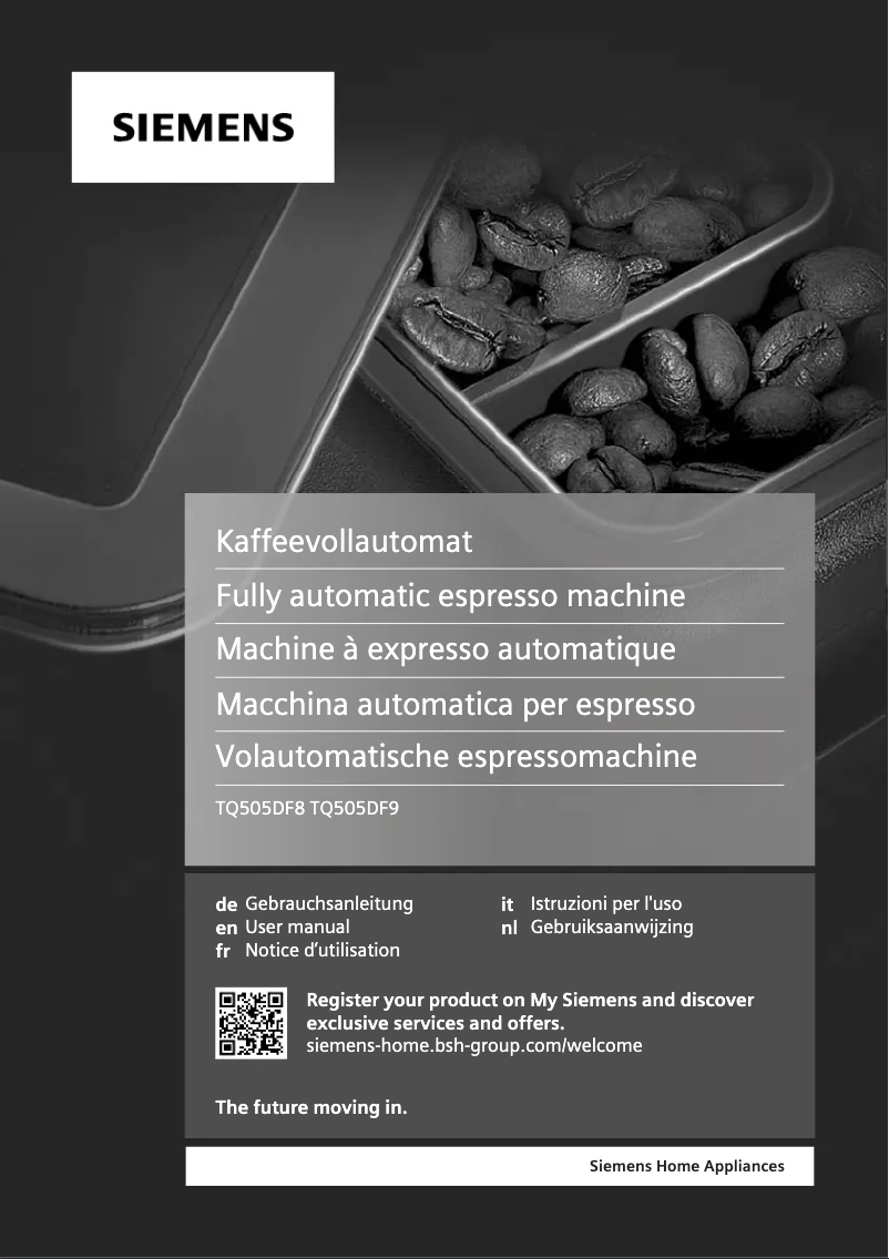 Imagen de la primera página del manual del dispositivo EQ.500 integral TQ505DF9