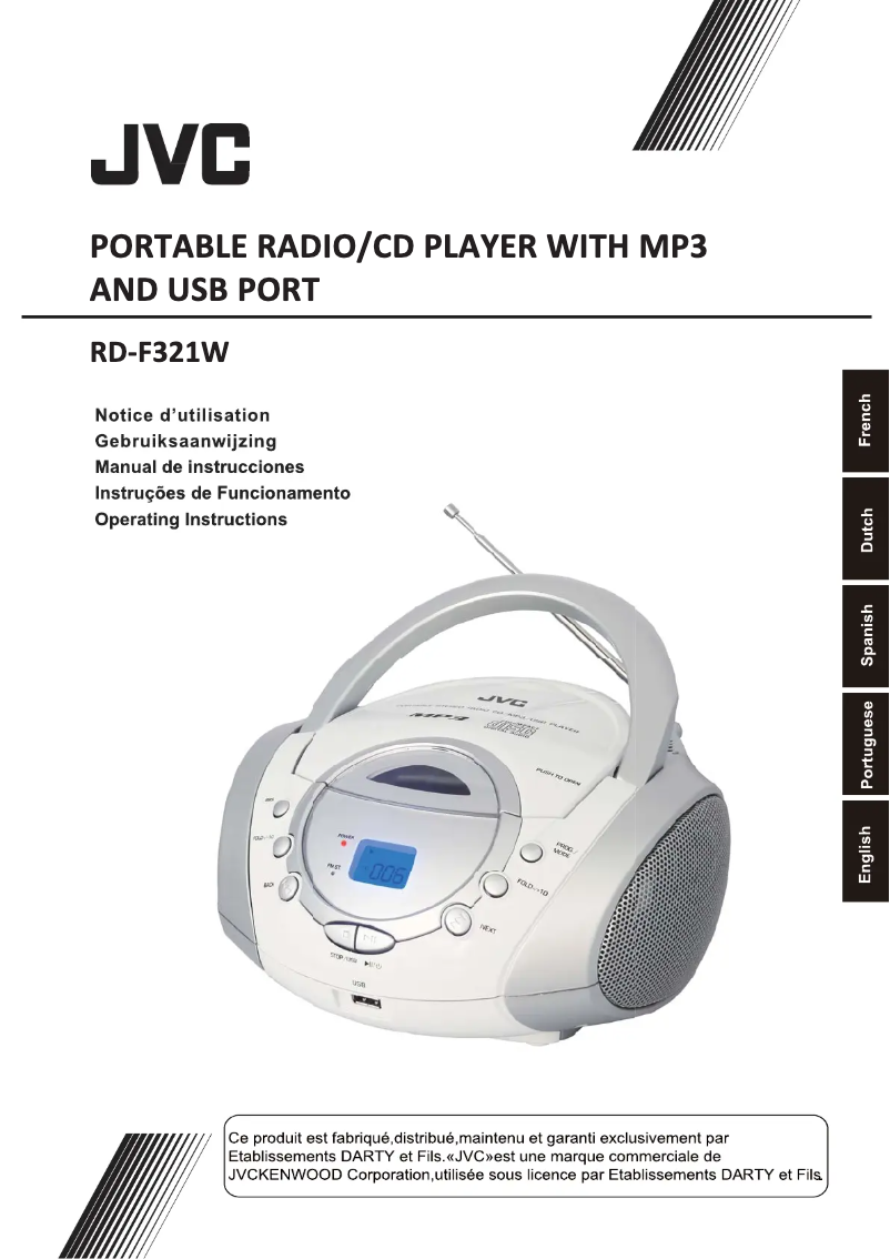 Página nº 1 - Manual de usuario JVC RD-F321W