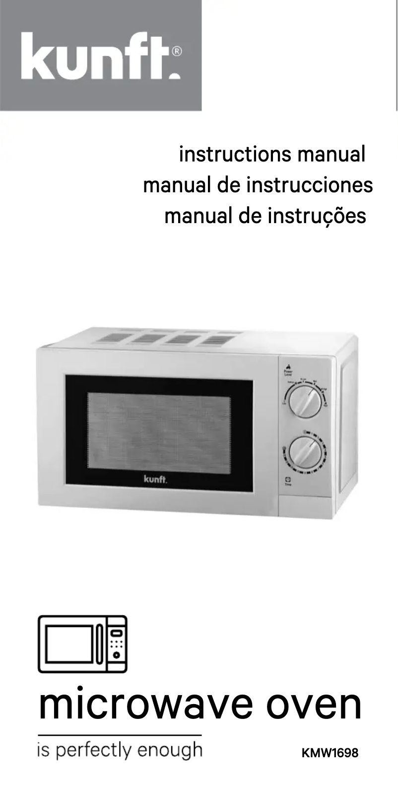 Imagen de la primera página del manual del dispositivo KMW1698