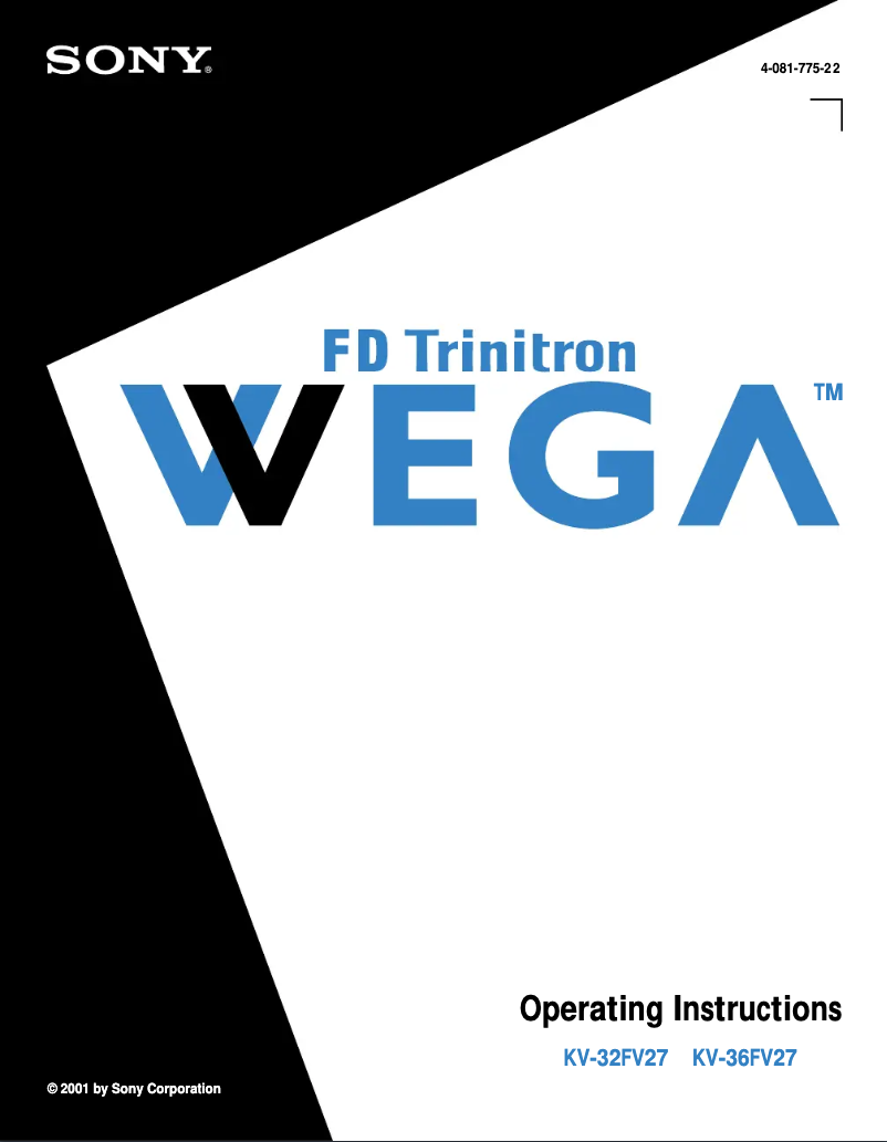 Página nº 1 - Manual de usuario Sony KV-32FV27