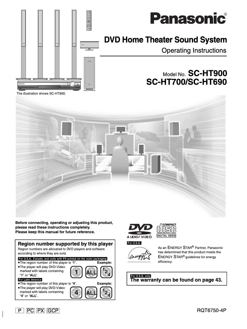 Página nº 1 - Manual de usuario Panasonic SC-HT690