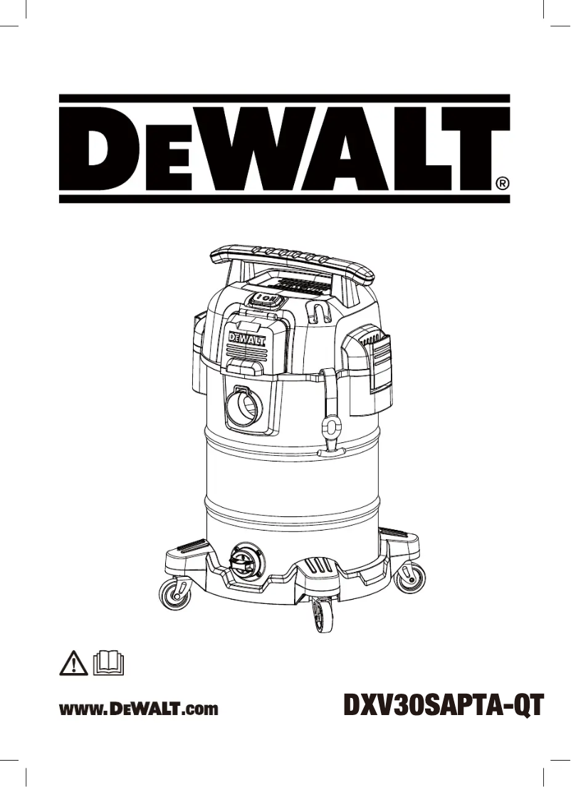Página nº 1 - Manual de usuario DeWalt DXV30SAPTA-QT