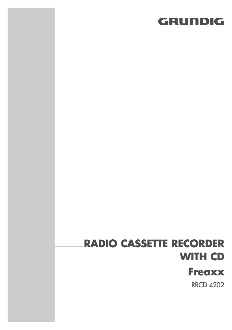 Imagen de la primera página del manual del dispositivo Freaxx 20 RRCD 4202