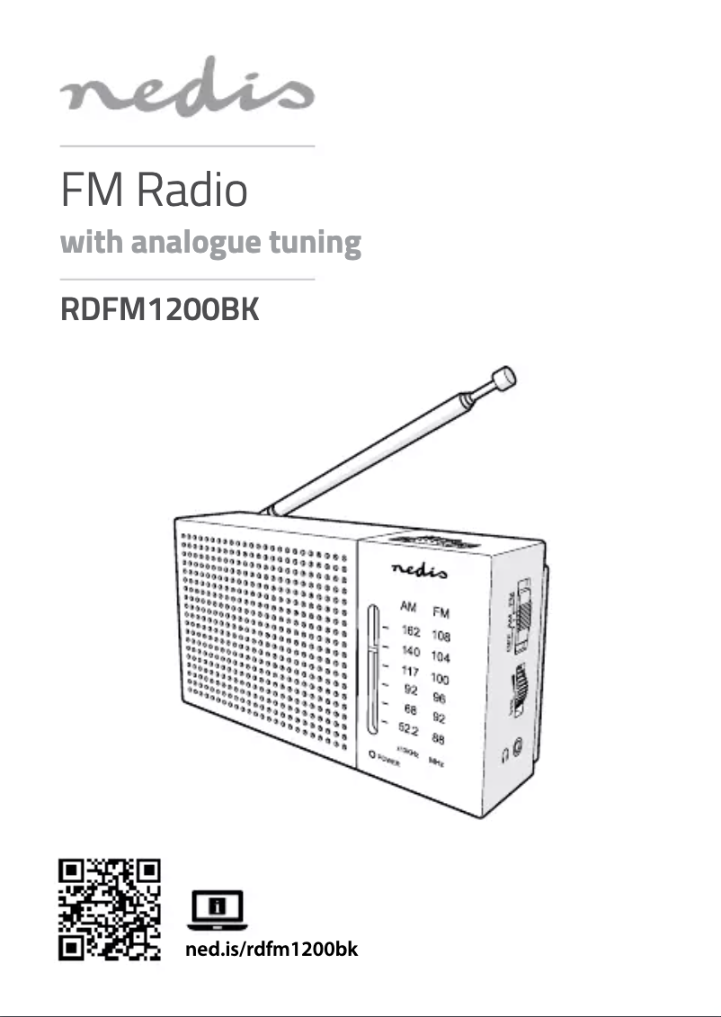 Imagen de la primera página del manual del dispositivo RDFM1200BK