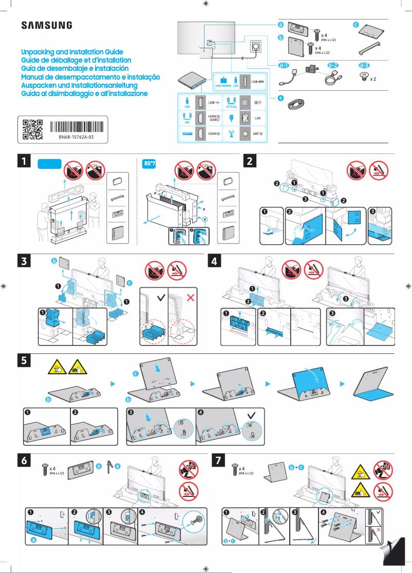 Página 1 del manual Manual de usuario Samsung QA85QN900CG