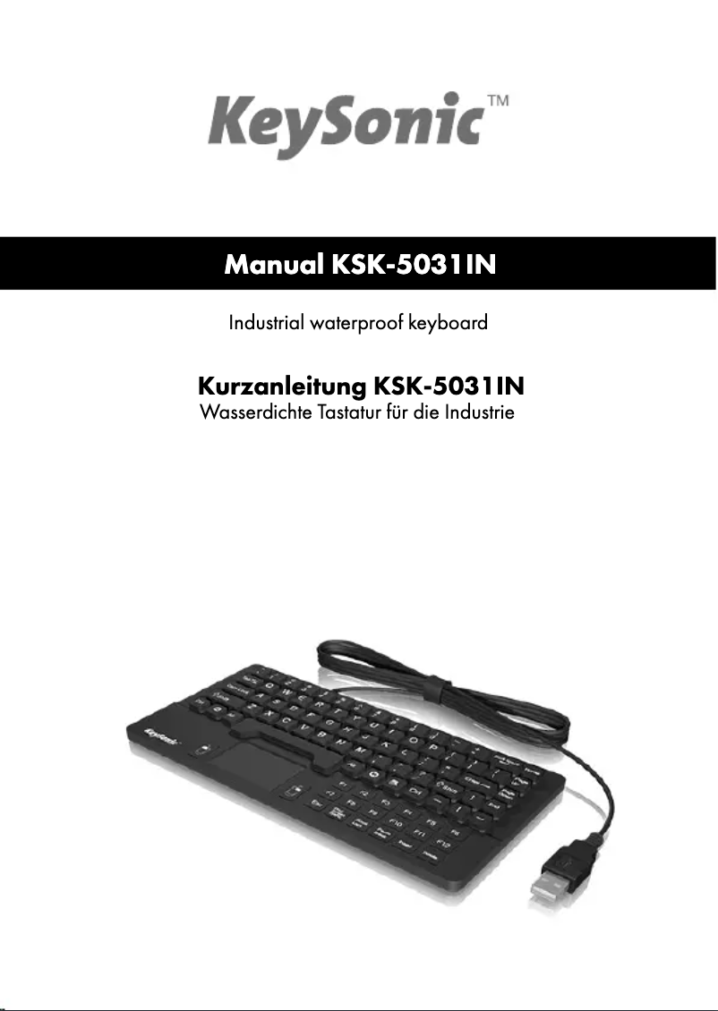 Imagen de la primera página del manual del dispositivo KSK-5031IN
