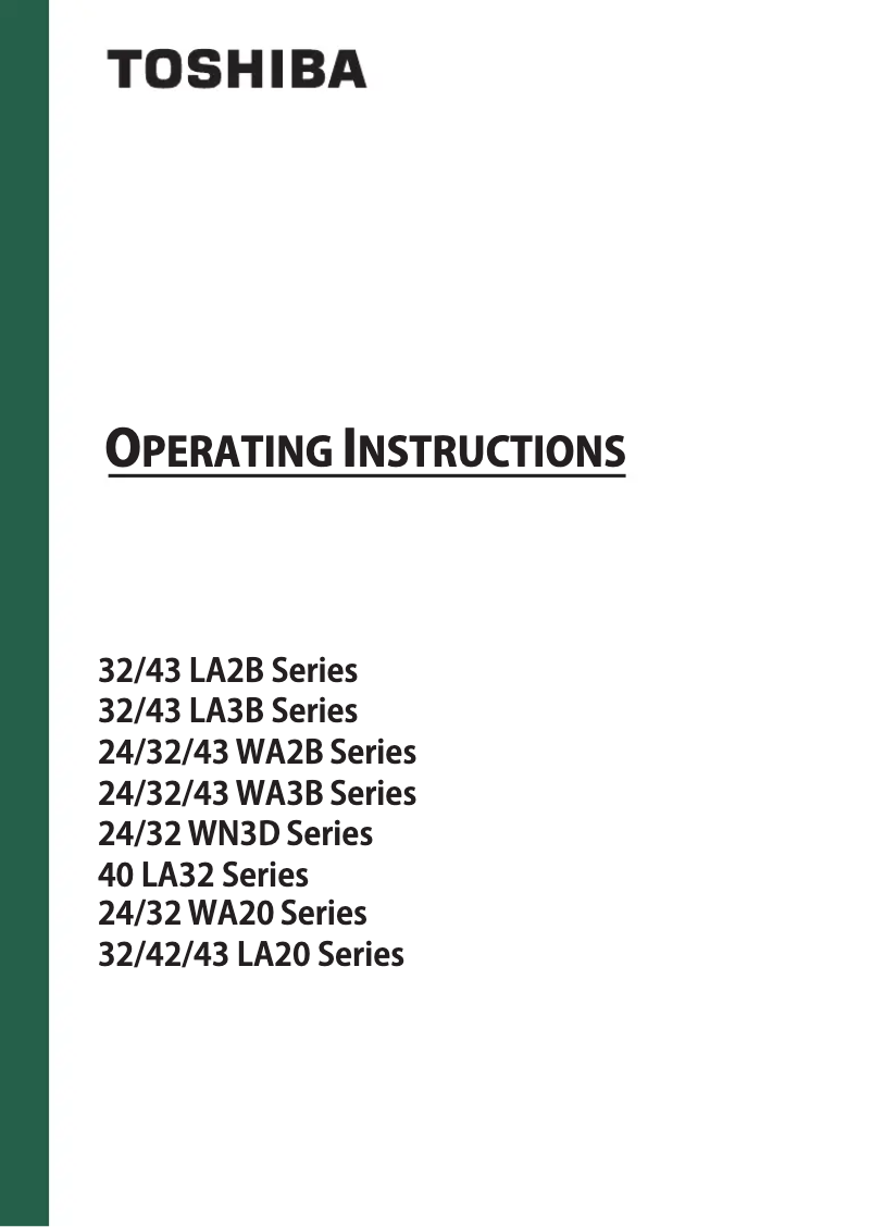 Imagen de la primera página del manual del dispositivo 32WN3D63DG
