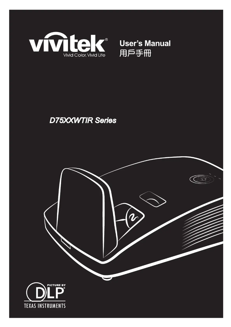 Página 1 del manual Manual de usuario Vivitek D755WTIR