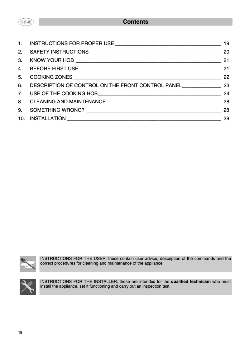 Imagen de la primera página del manual del dispositivo SE2641TC