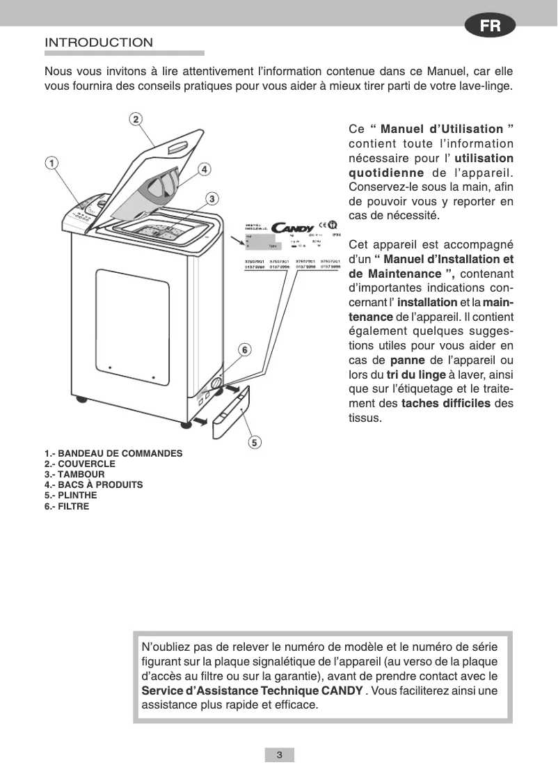 Página 1 del manual Manual de usuario Candy LBCTL104TVSY