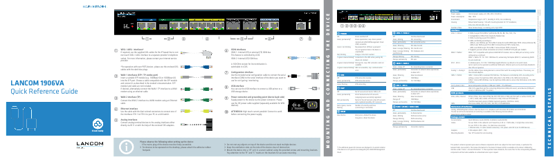 Página 1 del manual Manual de usuario Lancom 1906VA