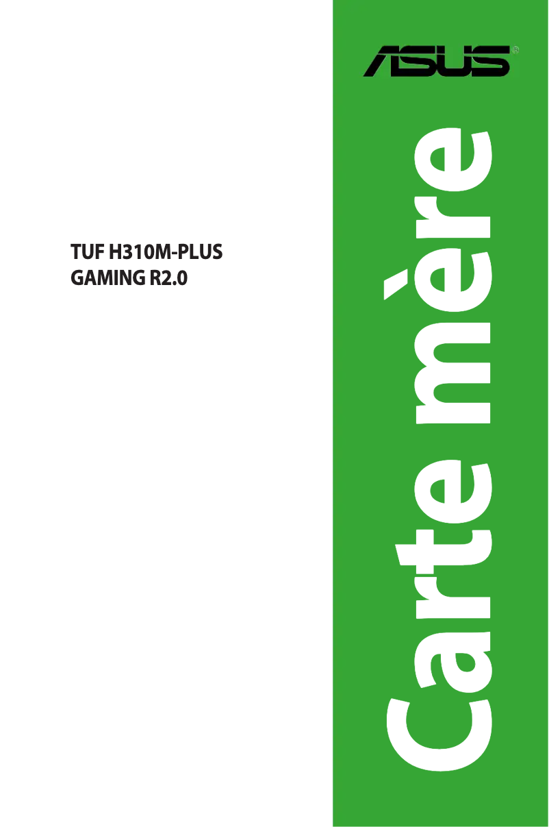 Imagen de la primera página del manual del dispositivo TUF H310M-PLUS Gaming R2.0