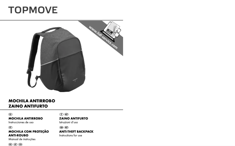 Página nº 1 - Manual de usuario Topmove IAN 313649