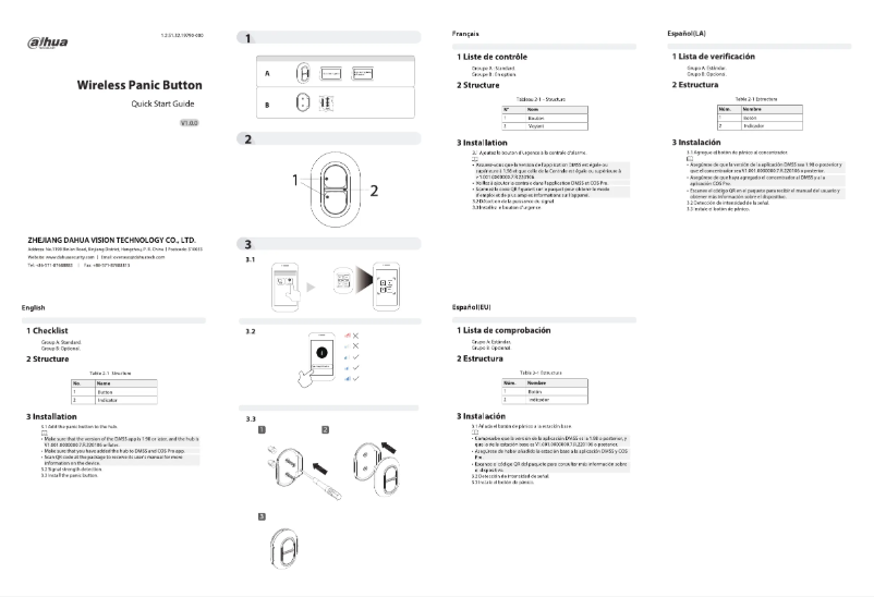 Imagen de la primera página del manual del dispositivo ARD822-W2