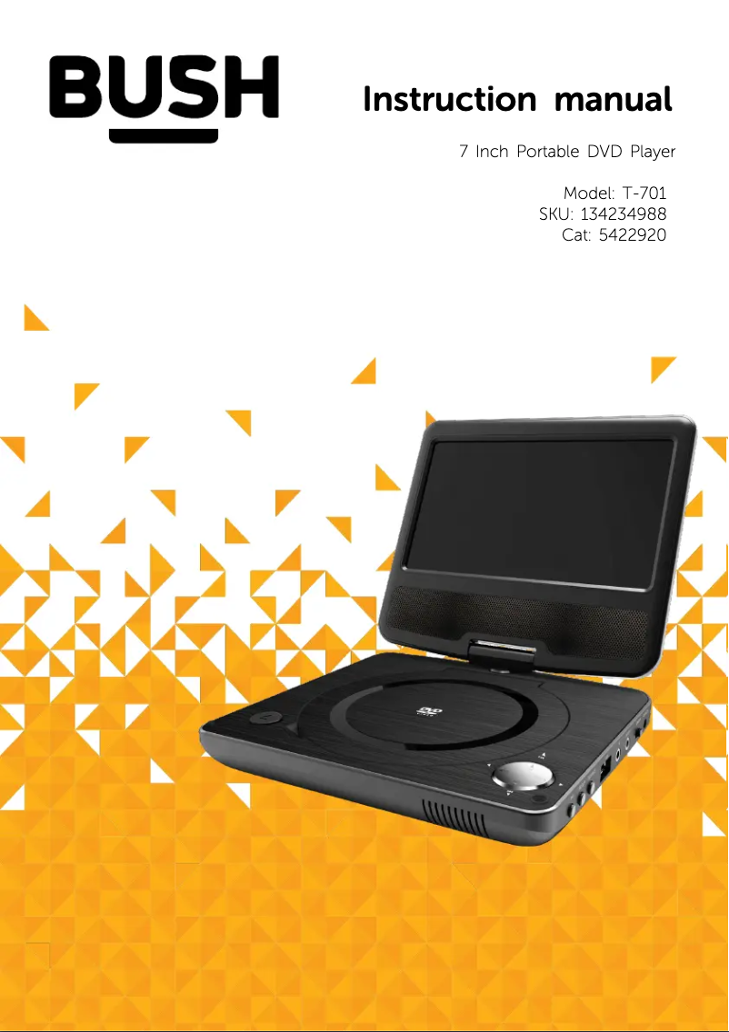 Página 1 del manual Manual de usuario Bush T-701