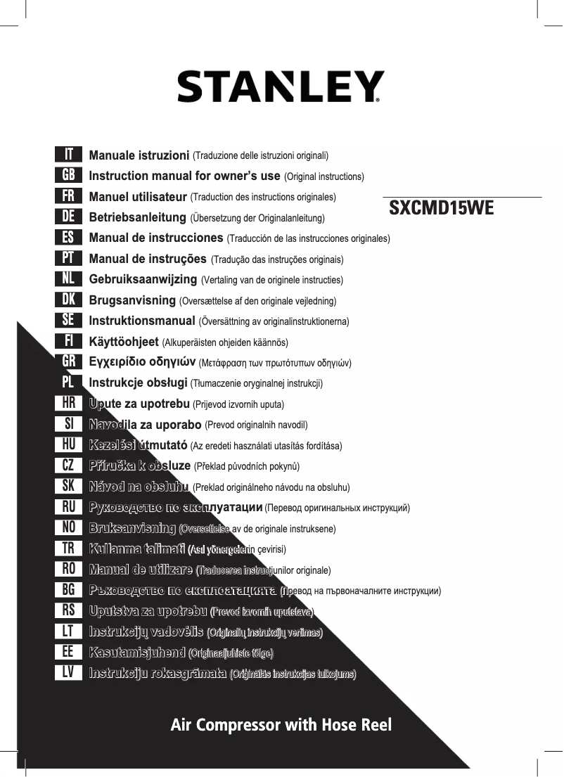 Página nº 1 - Manual de usuario Stanley SXCMD15WE