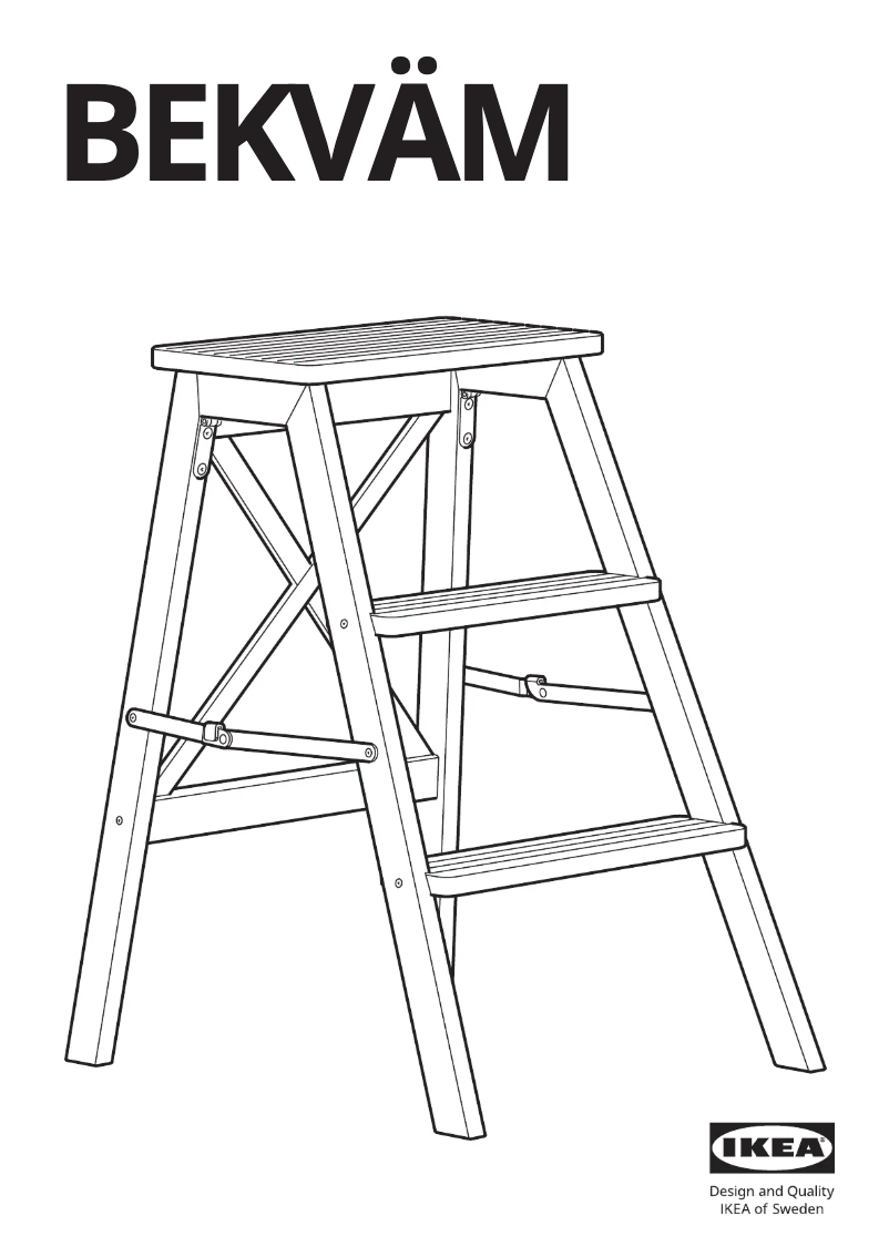 Página 1 del manual Manual de usuario Ikea BEKVÄM 504.846.70