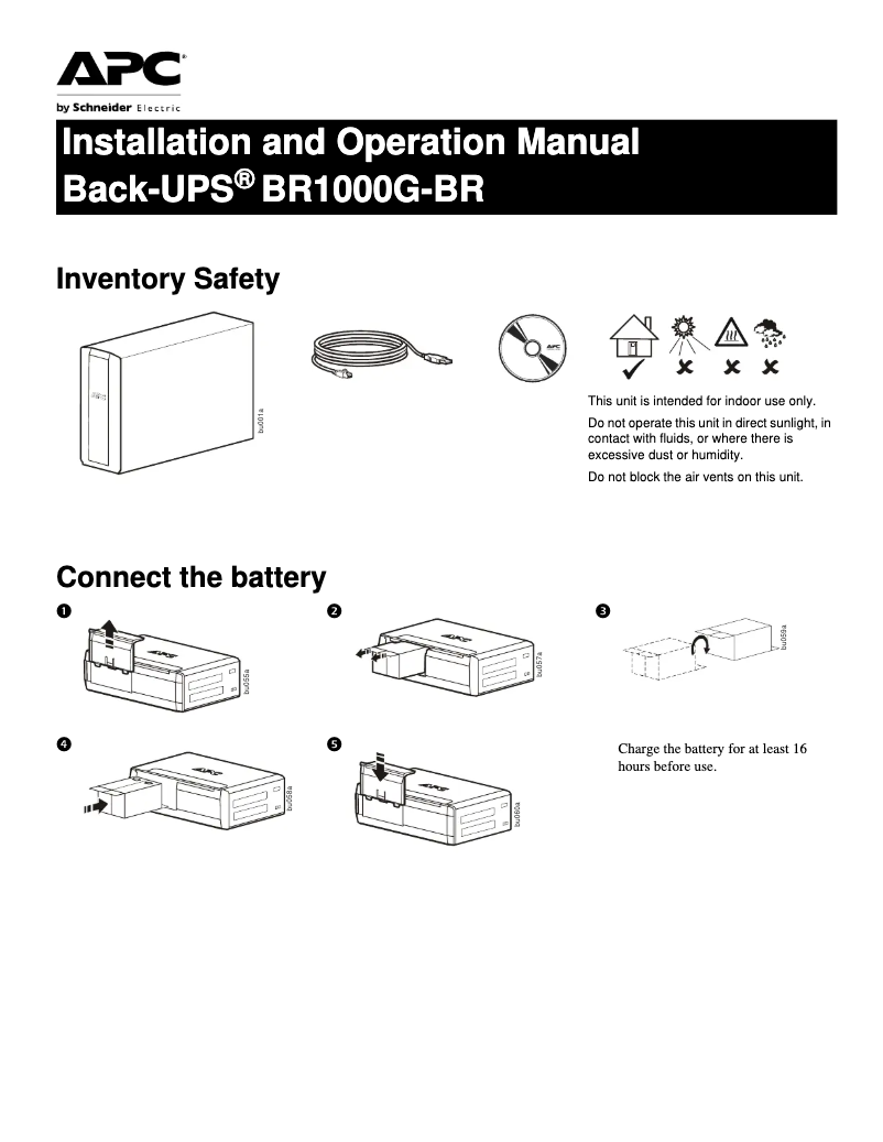 Imagen de la primera página del manual del dispositivo BR1000G-BR