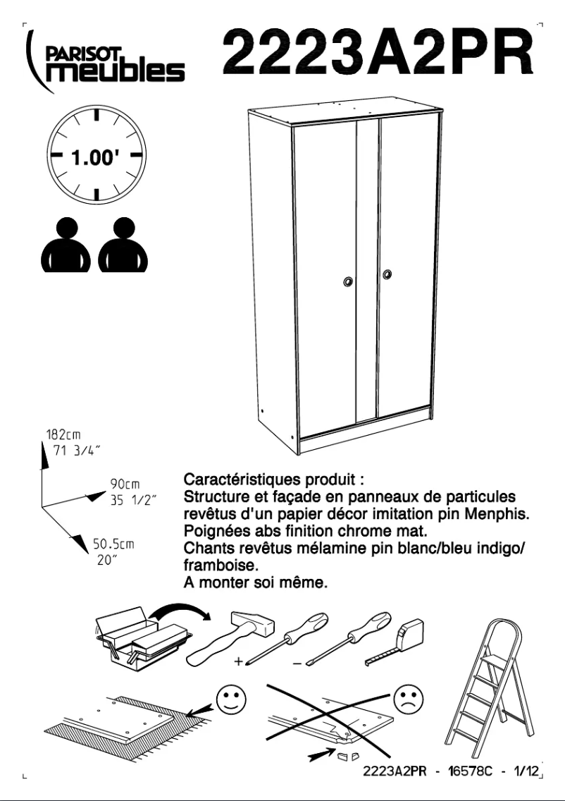 Imagen de la primera página del manual del dispositivo Smoozy 2223A2PR