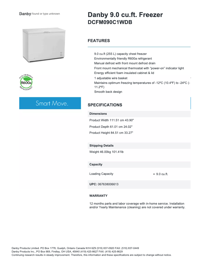 Imagen de la primera página del manual del dispositivo DCFM090C1DB