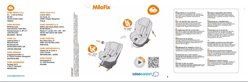 Página 1 del manual Manual de usuario Bebe Confort MiloFix