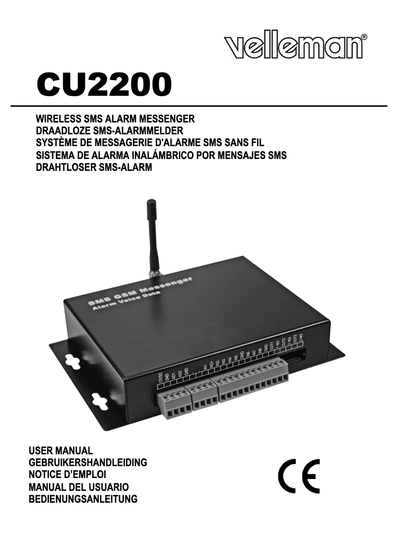 Página 1 del manual Manual de usuario Velleman CU2200