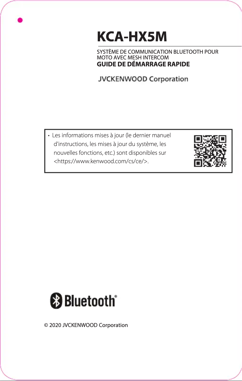 Página 1 del manual Guía de inicio rápido Kenwood KCA-HX5M