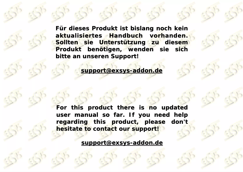 Página 1 del manual Manual de usuario EXSYS EX-49025