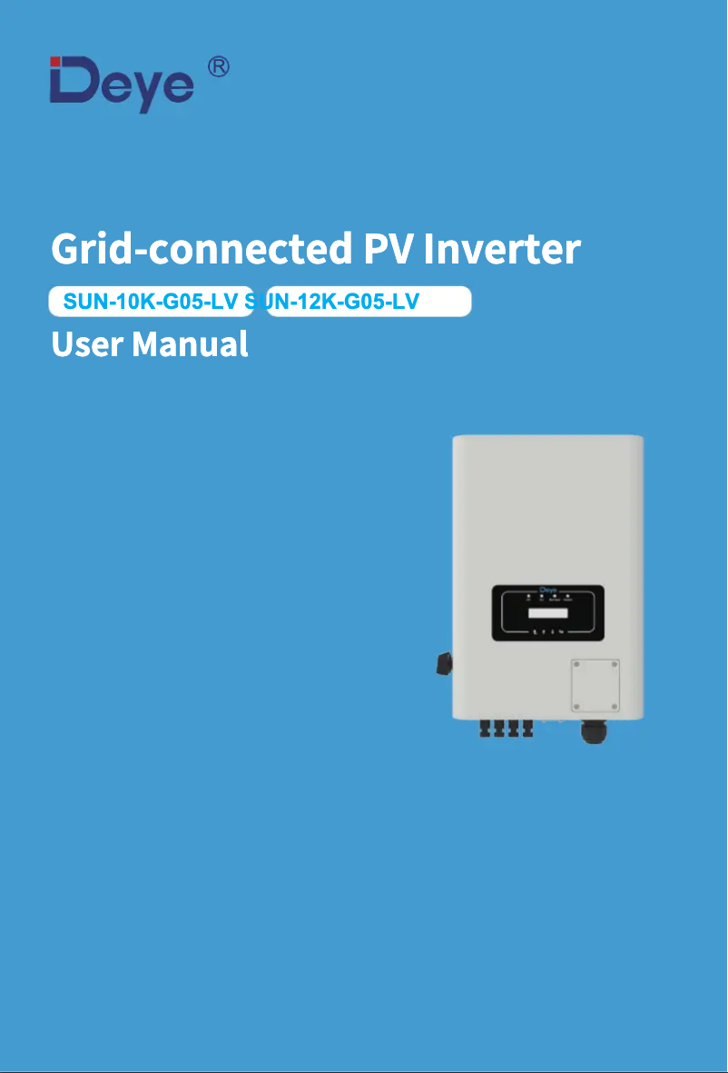 Página 1 del manual Manual de usuario Deye SUN-12K-G05-LV