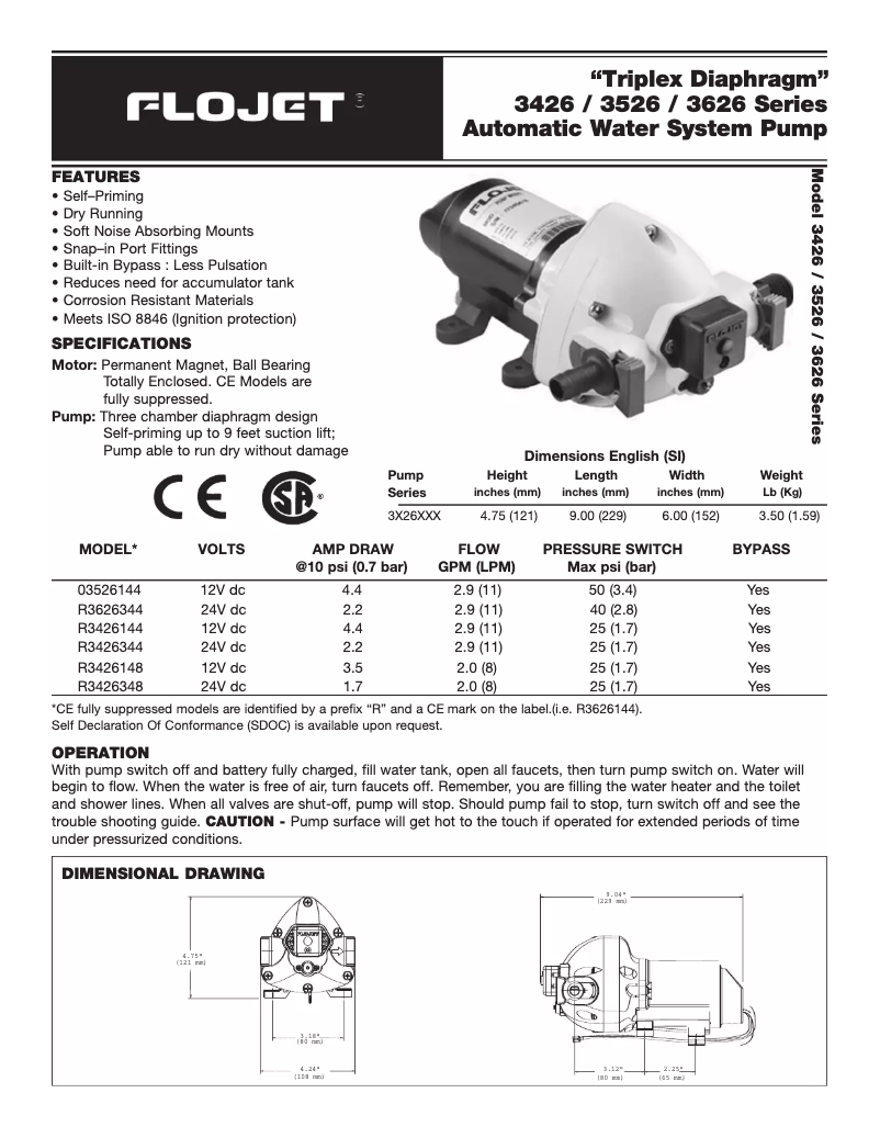 Imagen de la primera página del manual del dispositivo Triplex 3626