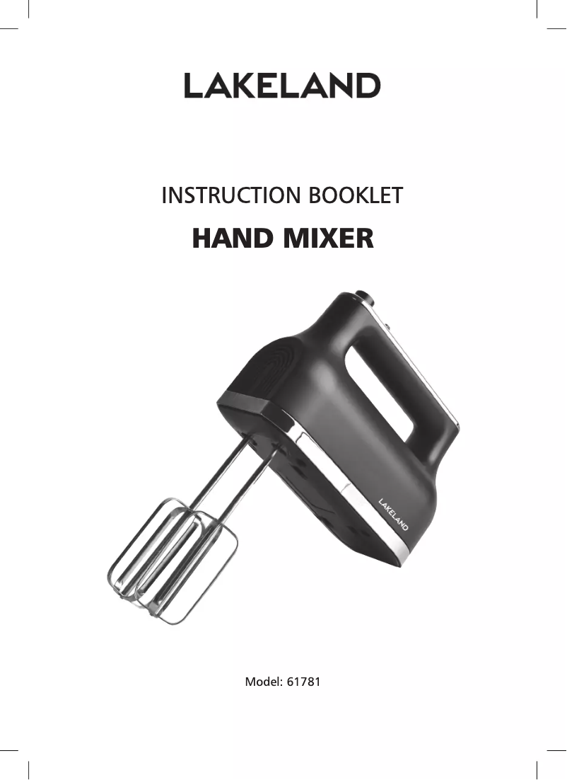 Página 1 del manual Manual de usuario Lakeland 61781