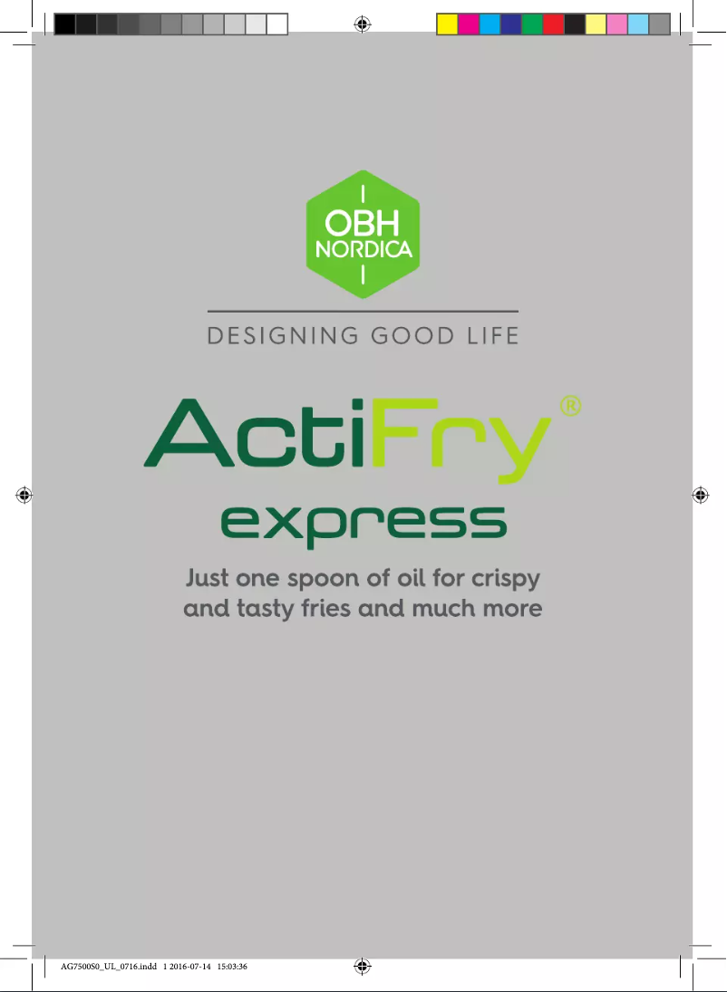 Página nº 1 - Manual de usuario OBH Nordica ActiFry Express