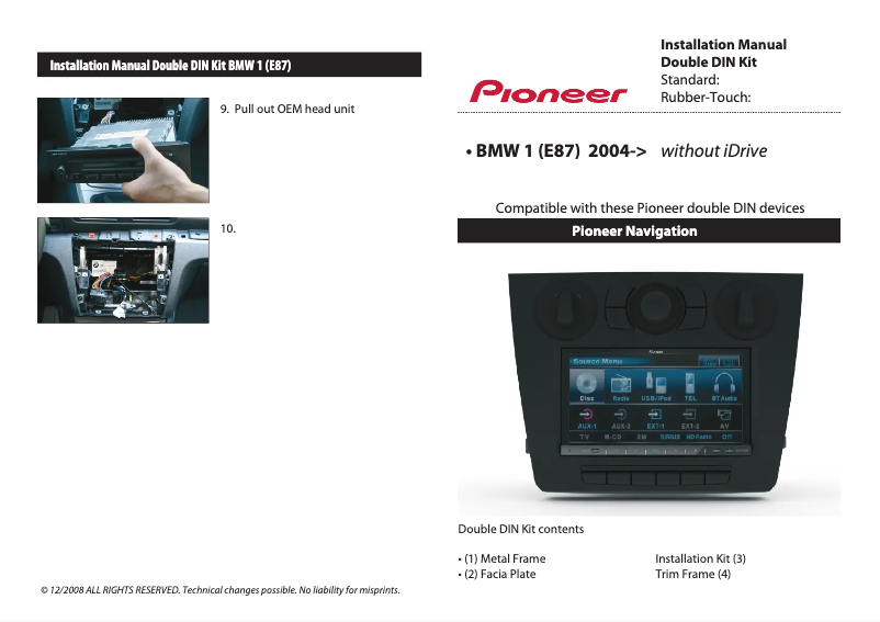 Imagen de la primera página del manual del dispositivo CA-HM-BMW.006AA