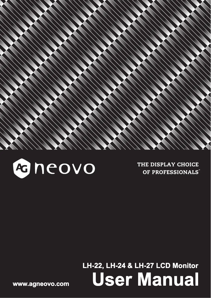 Página 1 del manual Manual de usuario AG Neovo LH-22