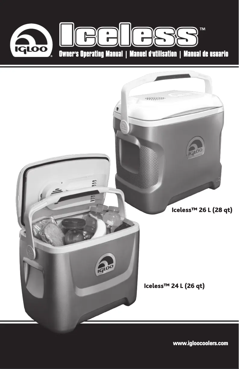 Página 1 del manual Manual de usuario Igloo Iceless 26