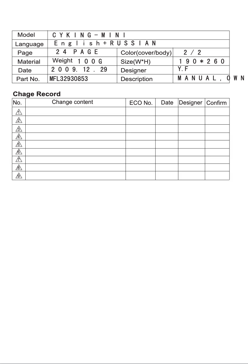 Imagen de la primera página del manual del dispositivo VC60162ND