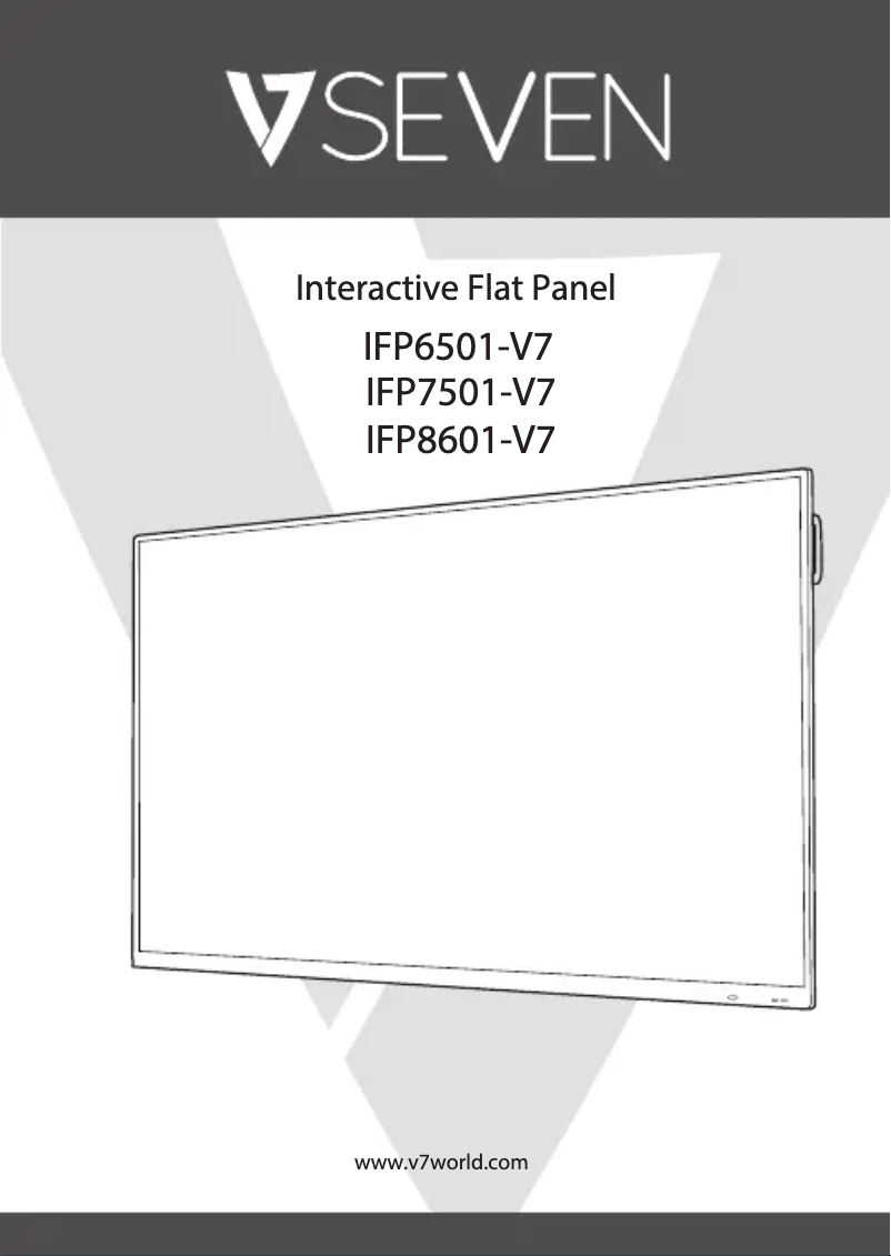Imagen de la primera página del manual del dispositivo IFP6501-V7
