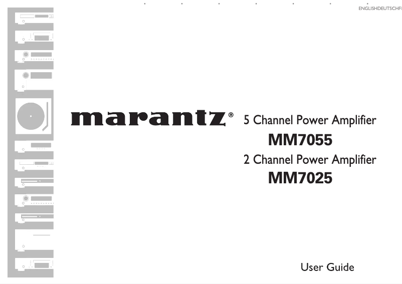 Página 1 del manual Manual de usuario Marantz MM7025B