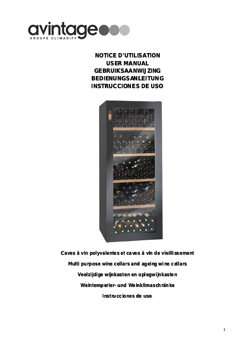 Página 1 del manual Manual de usuario Climadiff DV265MGN2