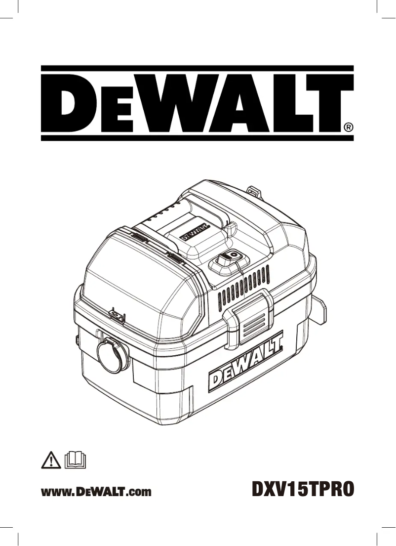 Página 1 del manual Manual de usuario DeWalt DXV15TPRO