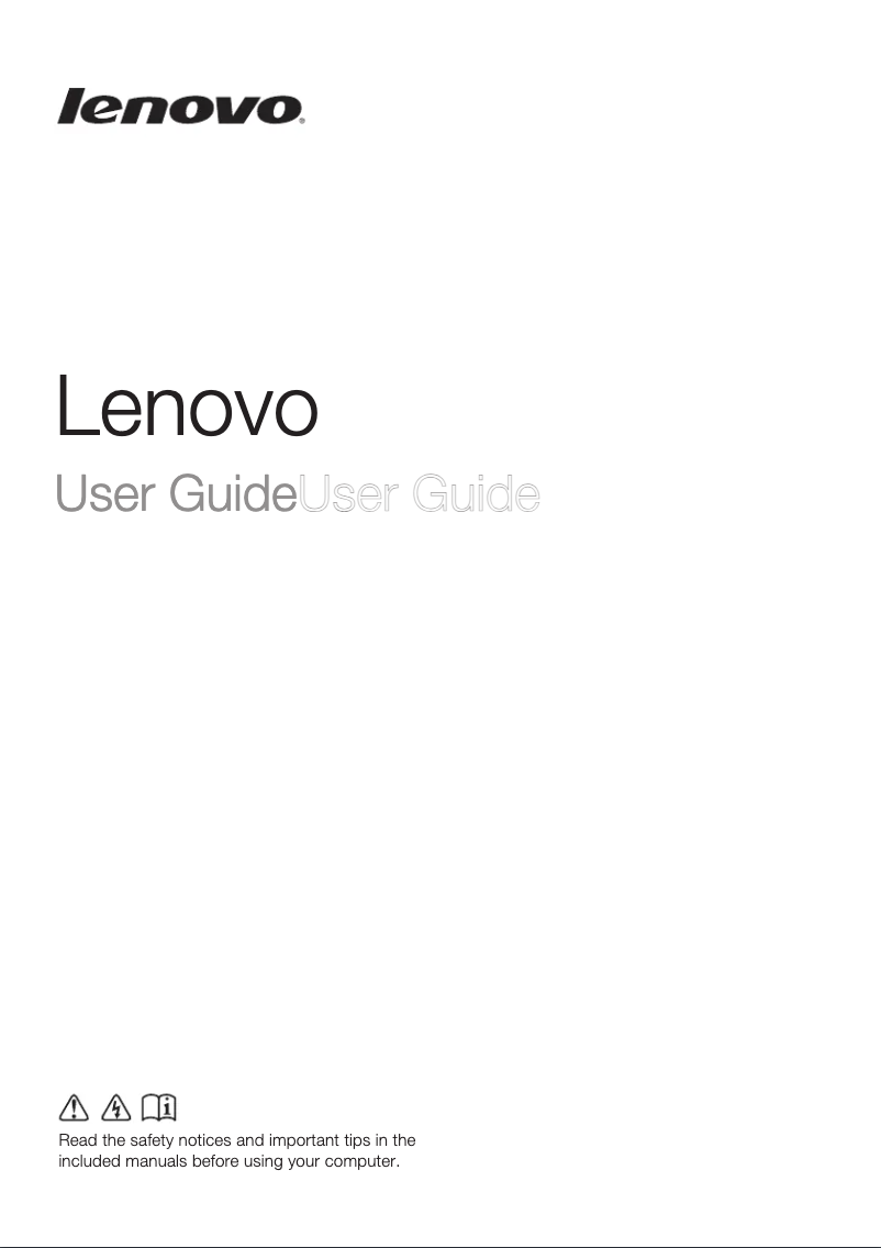 Página nº 1 - Manual de usuario Lenovo Erazer Z40-70