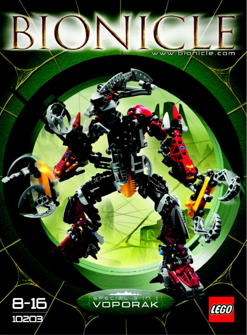 Página 1 del manual Manual de usuario Lego Bionicle 10203