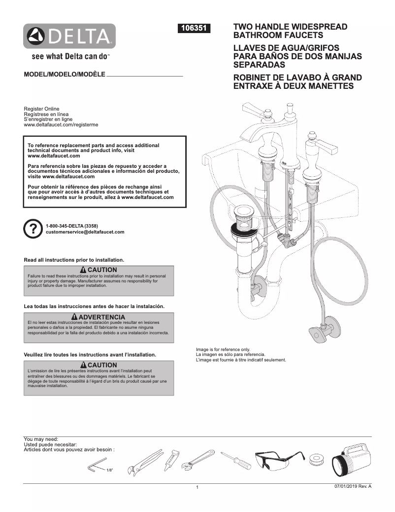 Página 1 del manual Manual de usuario Delta 3538-MPU-DST