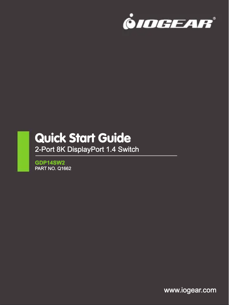 Página 1 del manual Manual de usuario iogear GDP14