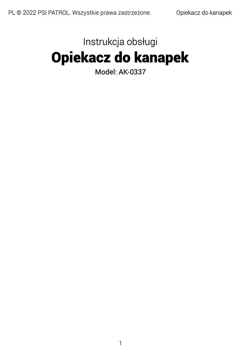 Página 1 del manual Manual de usuario Huslog AK-0337