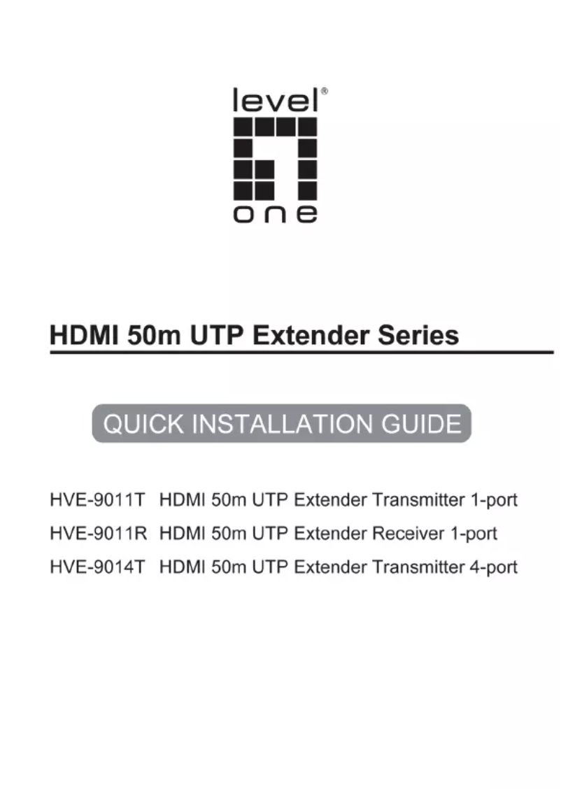 Página 1 del manual Manual de usuario LevelOne HVE-9011T